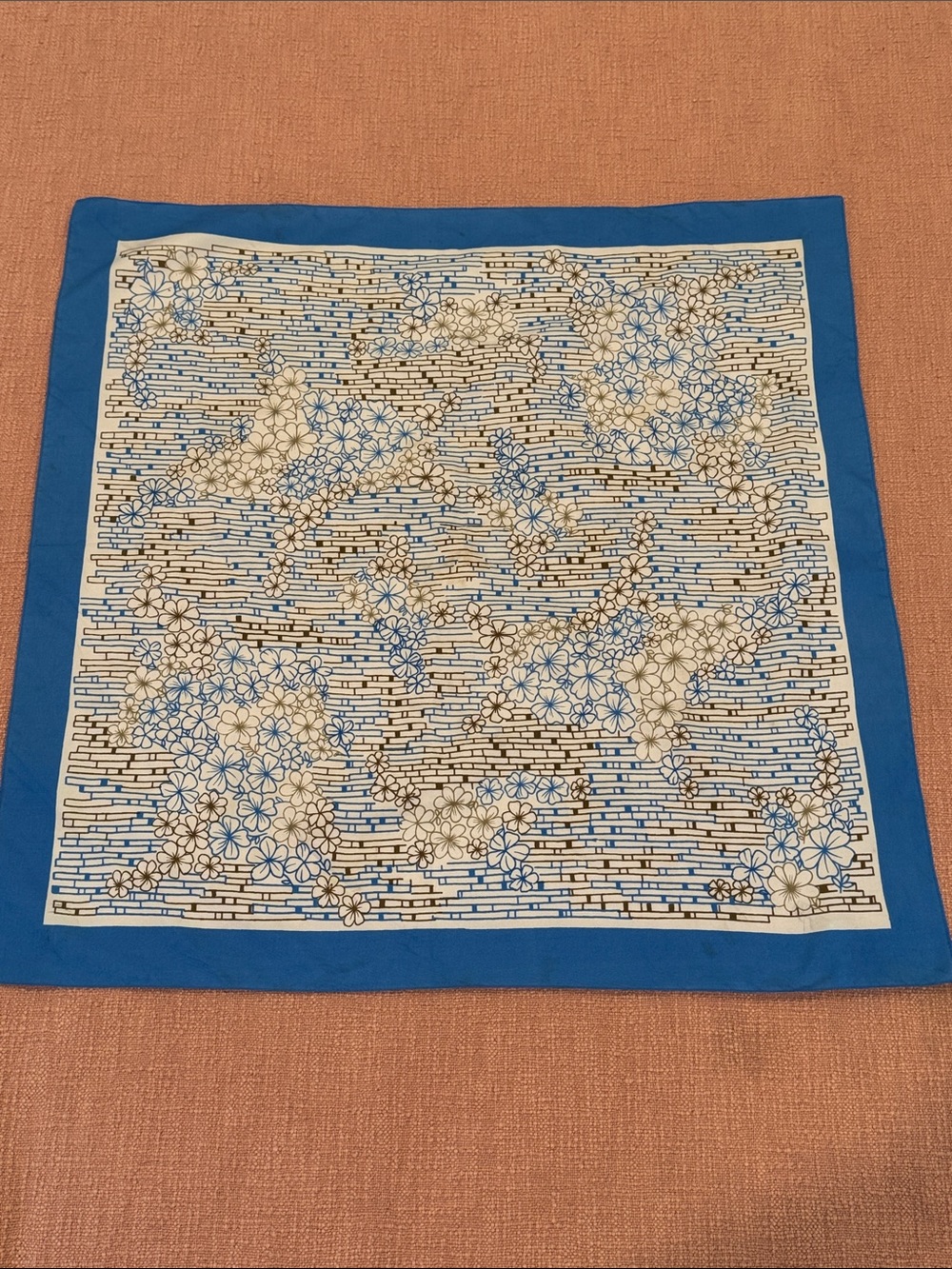 Vintage Italian scarf - Floral with a Silky feel